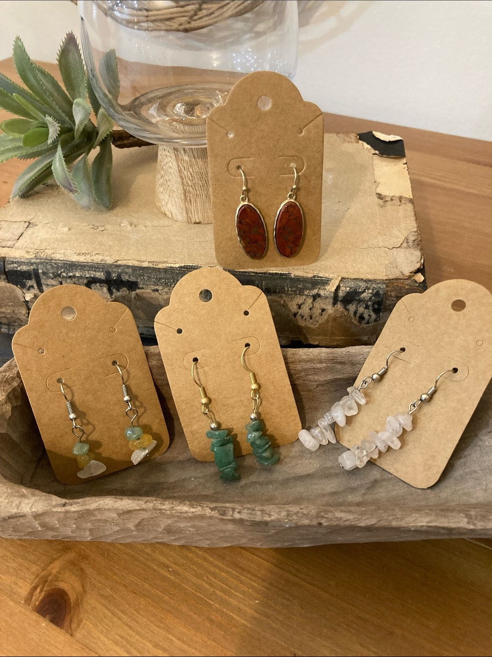 Natural stone earring bundle